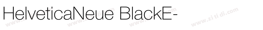 HelveticaNeue BlackE字体转换
